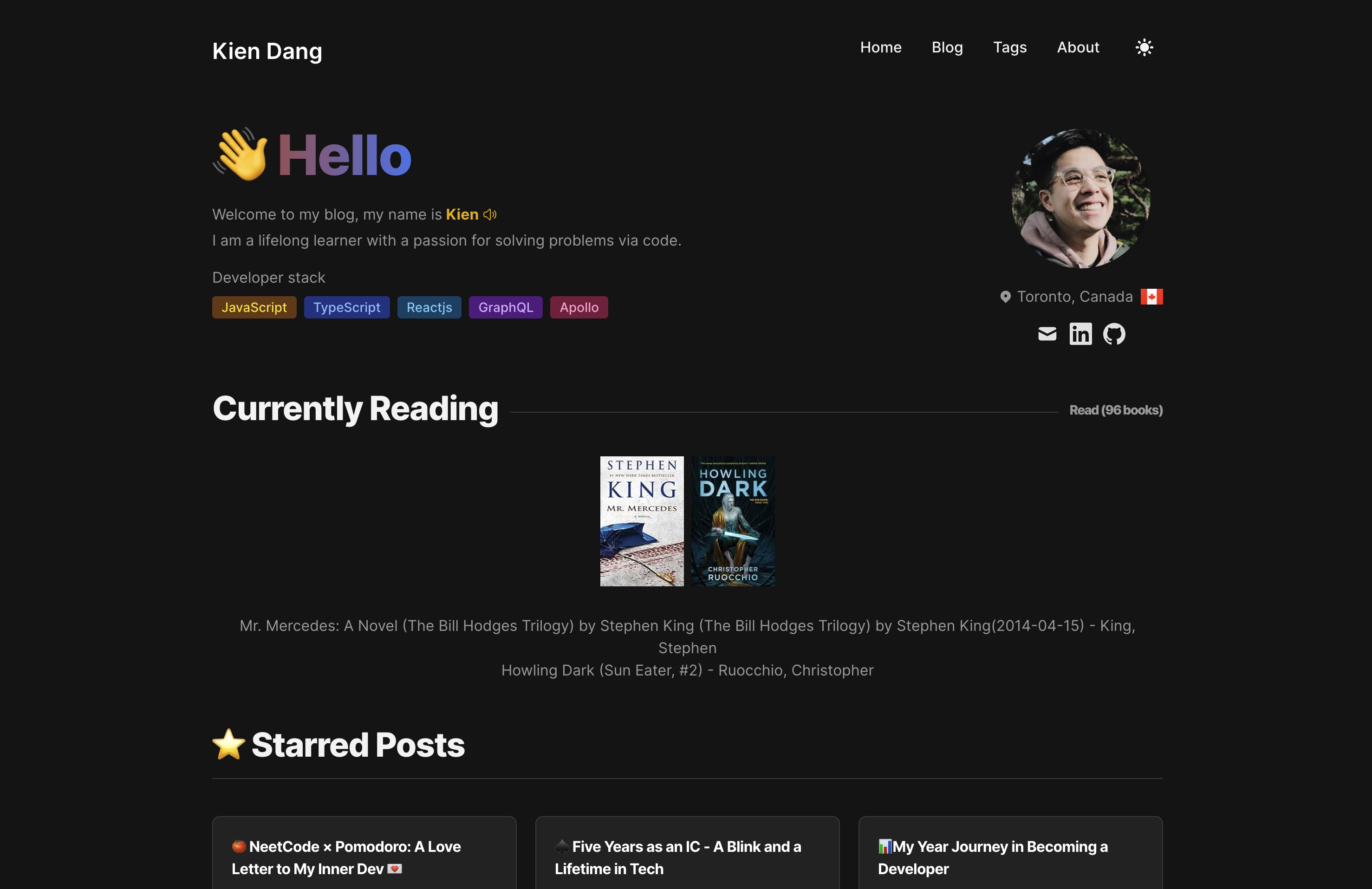 Project Personal Blog